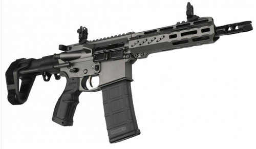 FosTech Tomcat AR15 Pistol - Tungsten | 5.56NATO | 7.5" Barrel | 7" M-LOK Rail | PDW Arm Brace | Installed Fostech Echo AR-II Trigger