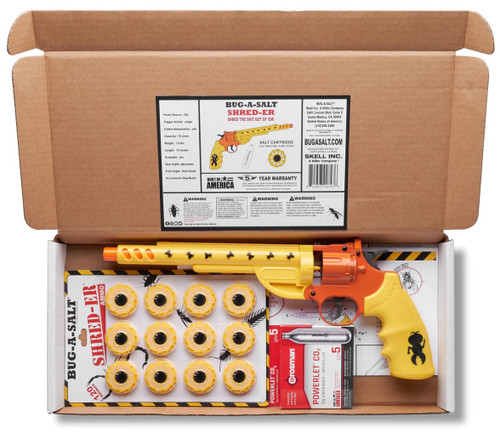 BUG-A-SALT SHRED-ER Master Pack - Includes 4 SHRED-ER Kits, 1 Case of Flyshot, 1 Case of CO2