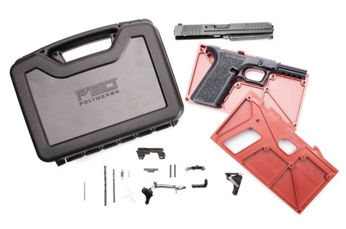 Polymer 80 PF940 Complete 80% Frame Kit V2 With Assembled Slide & Case - Black | 10rd