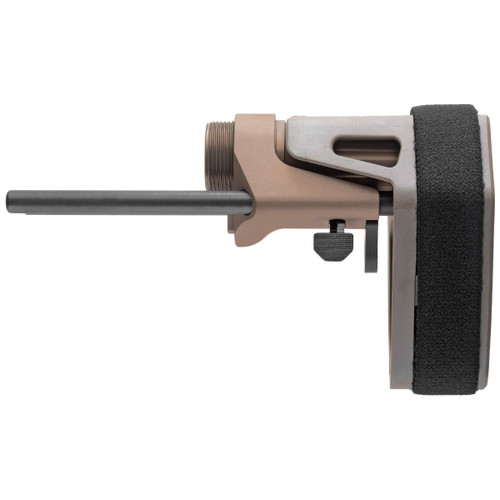 Maxim Defense SCW Pistol Stabilizing Brace - FDE | 5-Position Adjustable | Standard Buffer | 4" Collapsed Length