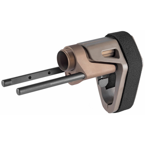 Maxim Defense SCW Pistol Stabilizing Brace - FDE | 5-Position Adjustable | Standard Buffer | 4" Collapsed Length