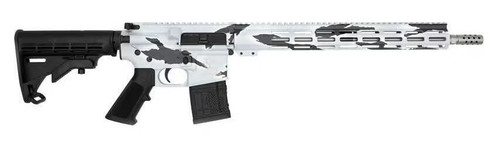 GLFA AR15 Rifle - Pursuit Snow Camo | .223 Wylde | 16" Heavy Stainless Steel Barrel | 15.25" M-LOK Handguard