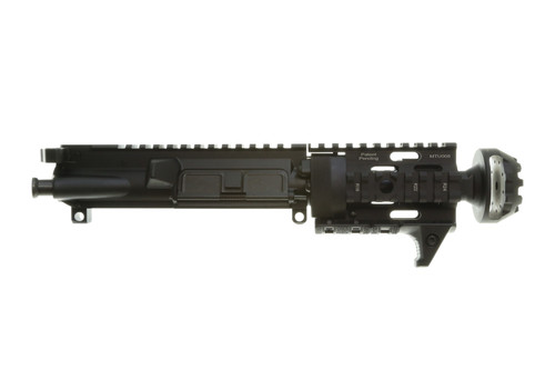 PGS MFG PGS15 Forged Aluminum AR-15 Upper - Black | 5.56NATO | 4.75" Barrel | 4" Quad Rail | Cookie Cutter Comp | XTM Hand Stop Kit