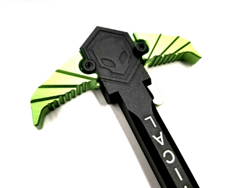 Alien Armory Tactical Gravity ACH Ambi Charging Handle - Green | 7075 Aluminum