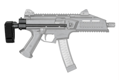 SB Tactical CZPDW EVO Pistol Stabilizing Brace - Black | CZ Scorpion Compatible | 3 Position Adjustable