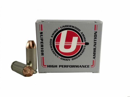 Underwood Ammo 10mm Ammo 100gr Solid Copper Ammunition - 20 Rounds