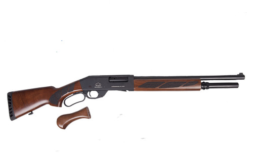 Black Aces Tactical Pro Series L Lever Action Shotgun - Black | 12ga | 18.5" Barrel | Walnut Furniture