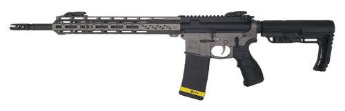 FosTech Tech-15/LITE AR15 Rifle - Tungsten/Black | 5.56NATO | 16" Barrel | Mach-2 13" M-LOK Rail | MFT Buttstock | Installed Fostech Echo AR-II Trigger