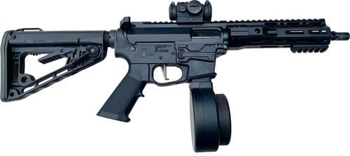 F5 MFG Glock Pattern AR9 9mm 50 Round Drum Magazine - Black