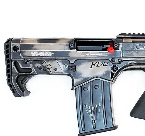 Black Aces Pro Series Bullpup Pump Shotgun - Distressed FDE | 12ga | 18.5" Barrel | Barrel Shroud