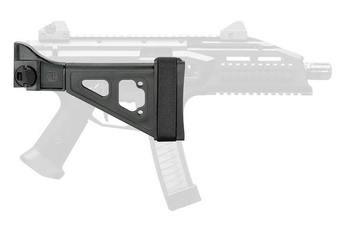 SB Tactical SBT EVO Pistol Stabilizing Brace - Black | CZ Scorpion Compatible | Side Folding | CZ Adapter