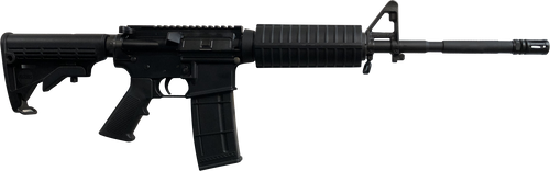 R Guns TRR15 Forged M4 AR15 Rifle - Black | 5.56NATO | 16" Govt. Profile Barrel | A2 Handguard & Grip | A2 Front Sight & Flash Hider