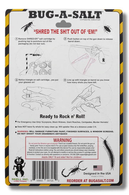 BUG-A-SALT SHRED-ER Salt Cartridges-12 Cartridge Pack