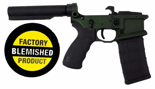 FACTORY BLEM - Franklin Armory BFSIII Equipped LIBERTAS BLR Complete AR15 Lower Receiver - OD Green | Installed BSFIII Trigger | Carbine Length Buffer Tube | BLEMISHED, sold As-Is NO RETURNS