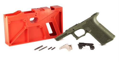 Polymer 80 PF940 80% Full Size Pistol Frame Kit V2 - OD Green | Compatible with Glock 17/22