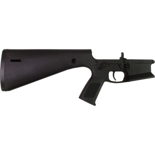 KE Arms KP-15 Polymer Complete AR15 Lower Receiver - Black | SLT Trigger & Ambidextrous Controls | Integral Buttstock & Pistol Grip