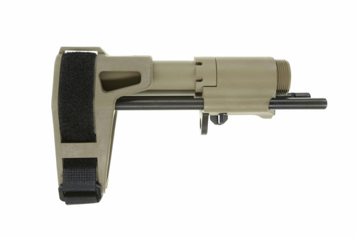 SB Tactical SB PDW Pistol Stabilizing Brace - FDE | AR Pistol Compatible | 3 Position Adjustable