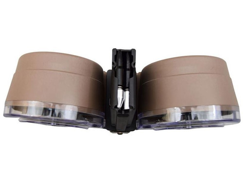 RWB AR-15 .223/5.56 Dual Drum Magazine - Desert Tan | 100rd | Gen 2 | Reinforced Feed Lips