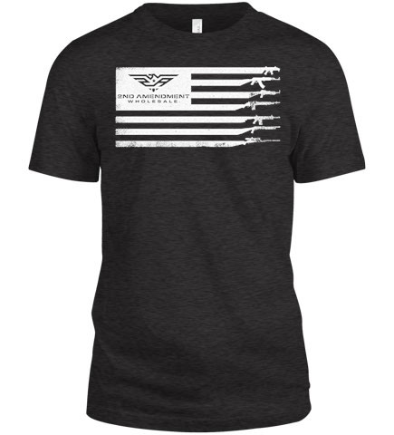 Distressed Gun Flag T-Shirt-L