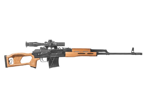 Century Arms PSL 54 DMR Rifle - Black | 7.62X54 | 24.5" Barrel | Wood Handguard | Russian-Made NPZ PO4x24 Optic