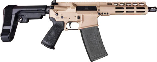 CBC PS2 Forged Aluminum AR Pistol - FDE | .223 Wylde | 7.5" barrel | 7" M-LOK Rail | SBA3 Brace
