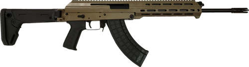 M+M Inc M10X AK-47 Rifle - FDE | 7.62x39 | 16.5" Barrel | Left Side Charging Handle | Magpul Zhukov Side-Folding 5-position Collapsible Stock