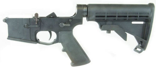 KE Arms USM4 Billet Complete AR15 Lower Receiver - Black | M4 Buttstock