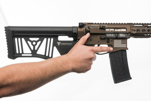 Juggernaut Tactical Silent Stock System - Black | AR15 | Featureless