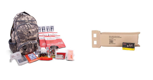 BUNDLE - ReadyWise 64 Piece Survival Backpack w/ PMC Battle Pack | Camouflage | PMC-5.56X-BP