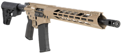 Diamondback Diamond DB15 AR Rifle - FDE | 5.56NATO | 16" Barrel | 15" M-LOK Anti Rotation (S Rail) | Magpul K2 Grip | Magpul ACS-L Stock | DB CNC Muzzle Brake | CMC 3.5 LB Single Stage Trigger