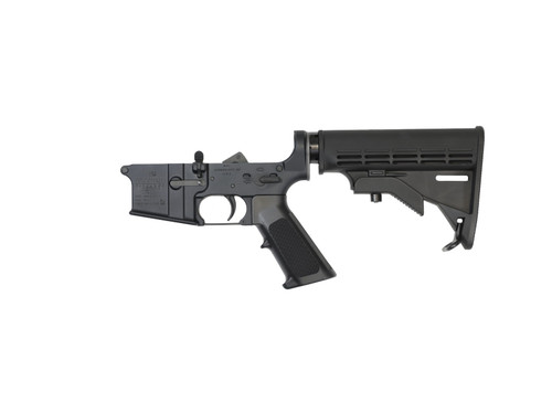 Bushmaster XM15-E2S Forged Complete AR15 Lower Receiver - Black | M4 Collapsible Stock