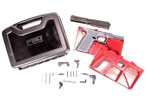 Polymer 80 PF940 Complete 80% Frame Kit V2 With Assembled Slide & Case - Gray | 17rd