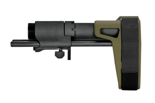SB Tactical SB PDW Pistol Stabilizing Brace - OD Green | AR Pistol Compatible | 3 Position Adjustable