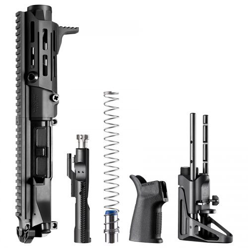 Maxim Defense PDX Complete SBR Upper Kit For AR15 - Black | 5.56NATO | 5.5" Barrel | Hate Brake | SCW Stock