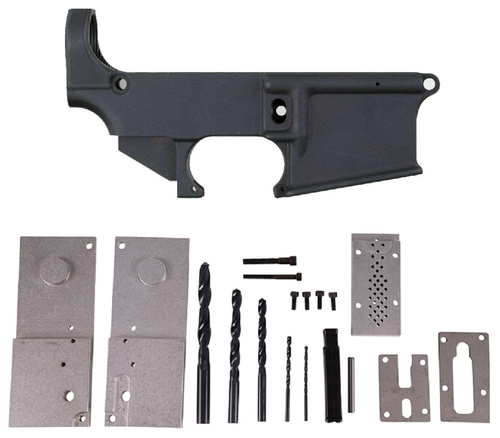 Anderson AM-15 80% Forged AR Lower - Black Bundled w/ Anderson 80% Lower Jig Kit - Gen 2