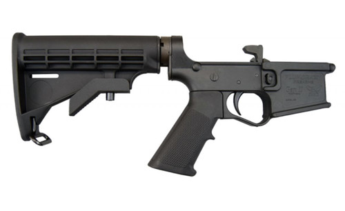 Plum Crazy Polymer Complete AR-15 Lower Receiver - Black | M4 Buttstock | Mil-Spec LMT Style Buffer Tube | Gen II