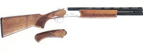 Black Aces Tactical O/U Shotgun - Silver Receiver | 12ga | 18.5" Barrel | Walnut Furniture