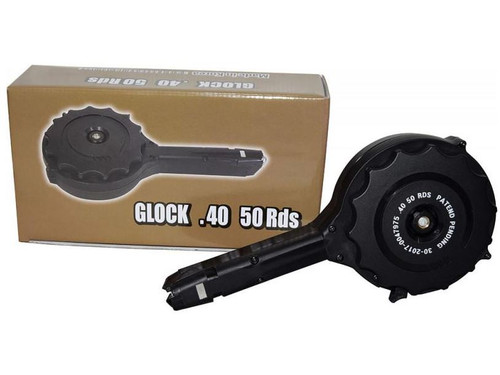 RWB Glock .40 S&W Drum Magazine - 50rd | Fits Glock 22, 23, 27, 35