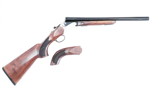 Black Aces Tactical Side-By-Side Shotgun - Silver Receiver | 12ga | 18.5" Barrel | Walnut Furniture