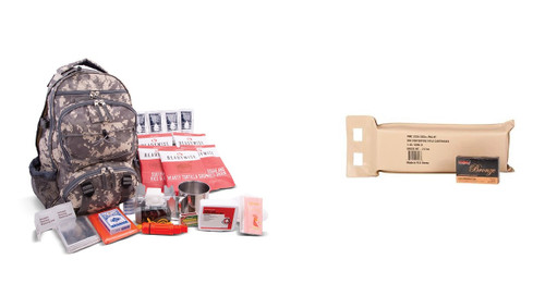 BUNDLE - ReadyWise 64 Piece Survival Backpack w/ PMC Battle Pack | Camouflage | PMC-223A-BP