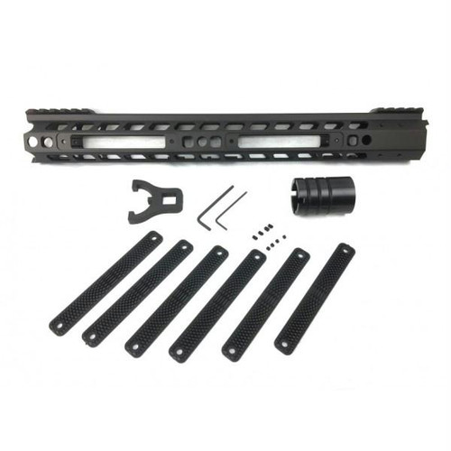 Manticore Arms AR15 Transformer Rail Gen 2 - Black | 15'' | 6 Polymer Grip Panels