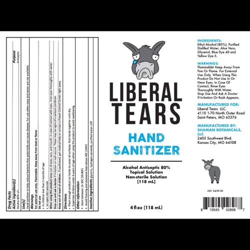 Liberal Tears Hand Sanitizer - 4oz
