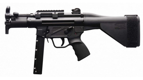 SB Tactical SB5K Pistol Stabilizing Brace - Black | HK Pistol Compatible | Tube Included | MP5K Adapter