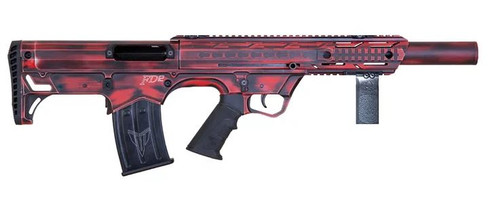 Black Aces Pro Series Bullpup Semi-Auto Shotgun - Red | 12ga | 18.5" Barrel | Barrel Shroud
