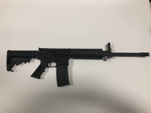 R Guns TRR15 Forged AR15 Rifle - Black | 5.56NATO | 16" Barrel | 7" Quad Rail | YHM A2 Flash Hider