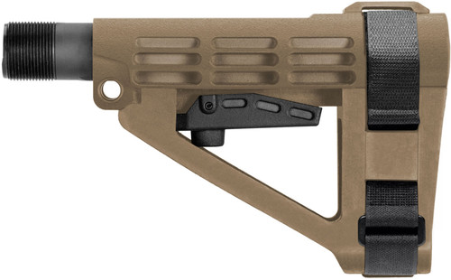 SB Tactical SBA4 Pistol Stabilizing Brace - FDE | 5-Position Adjustable
