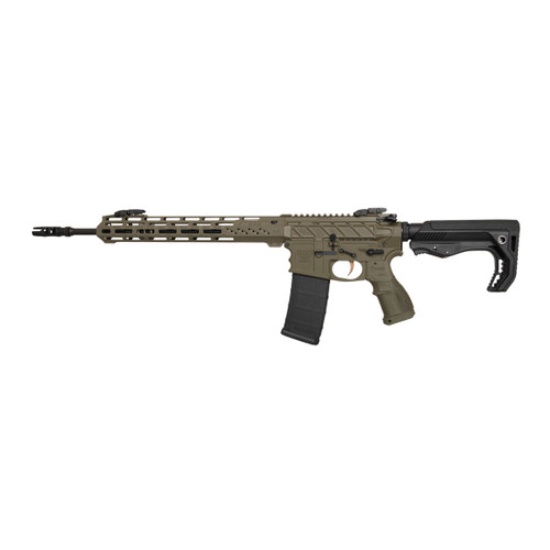 FosTech Stealth Lightning AR15 Rifle - OD Green | 5.56NATO | 16" Faxon Barrel | Mach-2 13" M-LOK Rail | Nickel Boron Low Mass BCG | FosTech Tomahawk Stock | Installed Echo AR-II Trigger