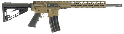 Diamondback DB15 AR Rifle - Burnt Bronze | 300 BLK | 16" Barrel | 12" M-LOK Rail | A2 Grip | A2 Flash Hider
