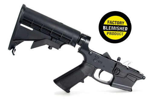 FACTORY BLEM - KE Arms KE-9 Billet Complete Glock 9mm Lower - Black | M4 Buttstock | BLEMISHED, sold As-Is NO RETURNS