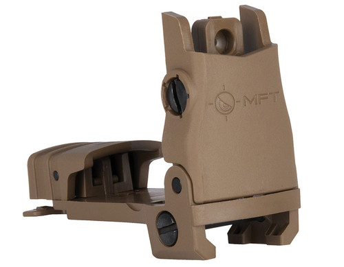 MFT Flip Up Sight Rear BackUp w/Elev Adj